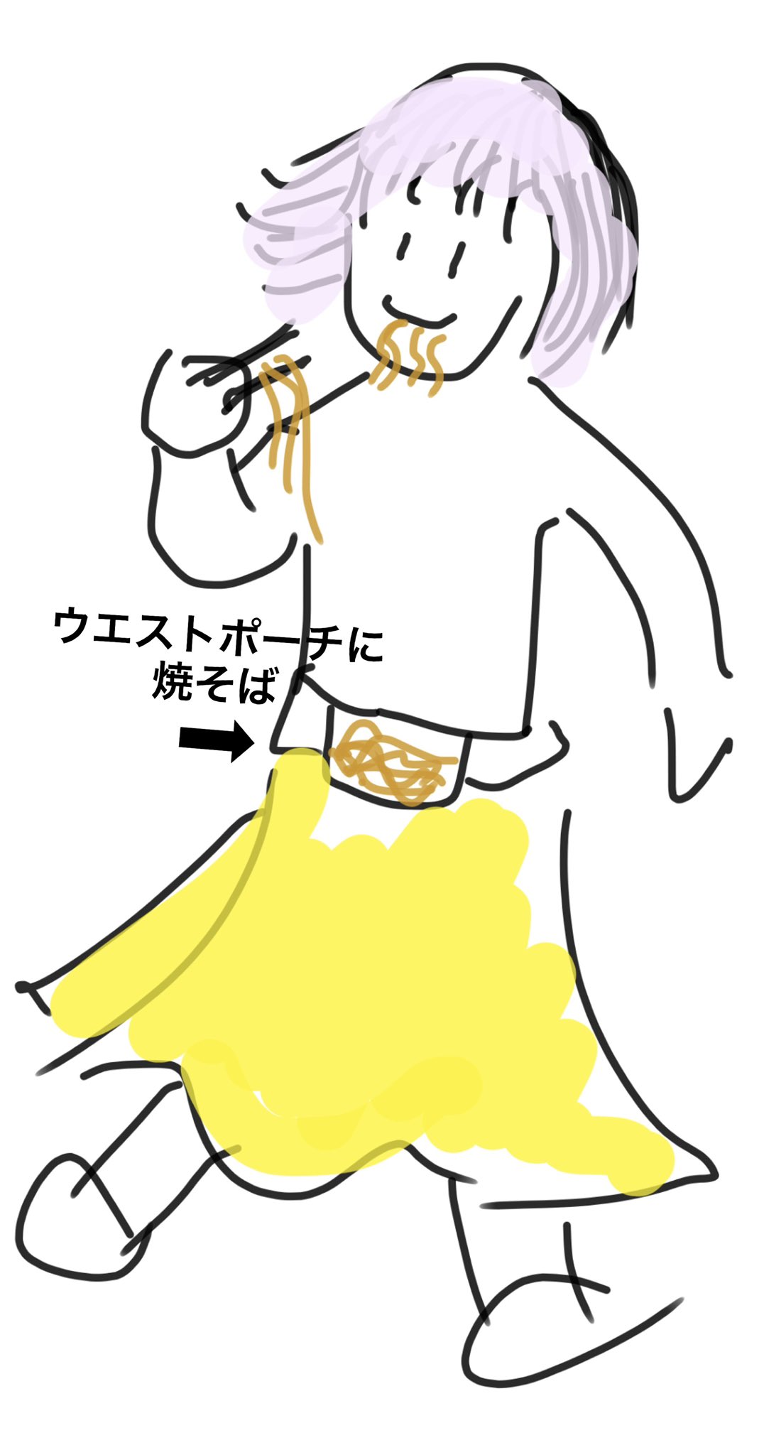 「ウエストポーチから焼きそばを直食べしてた人を探しています」→数時間で本人に届く　Twitterが本領発揮した珍事