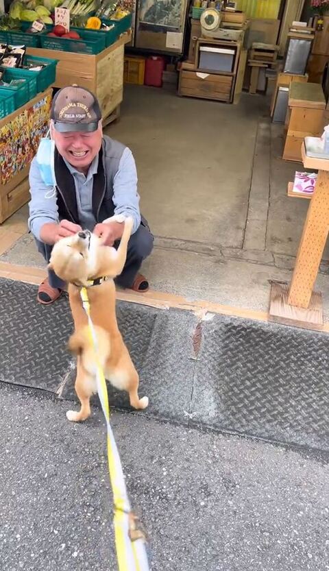 ふたりとも笑顔