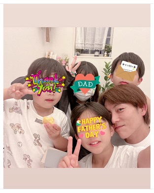辻希美ら家族から父の日にお祝いしてもらう杉浦太陽