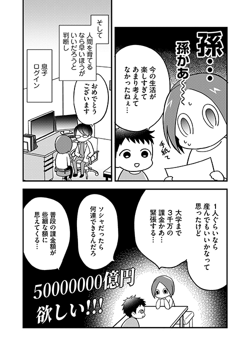 息子がログインした結果3