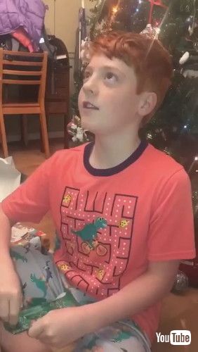 「Kid Reacts To Family Surprising Him With His Favorite Singer's Concert Tickets For Christmas-1331400」