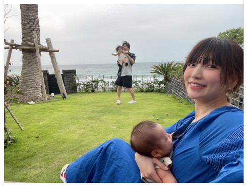 桃の家族ショット
