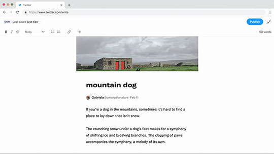 Twitter Write 「Notes」発表