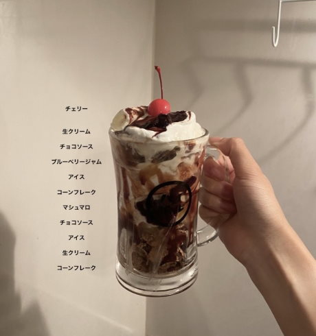 小学生男児の夢パフェ