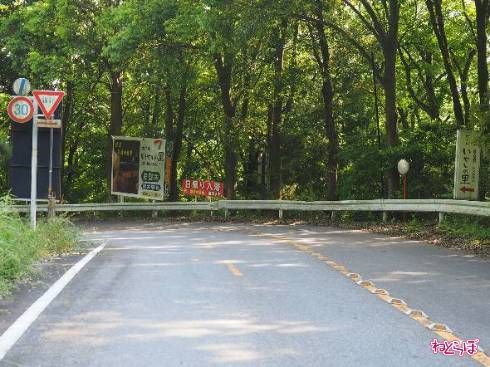 「いやしの里」の看板が目印