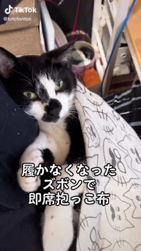 「即席抱っこ布」