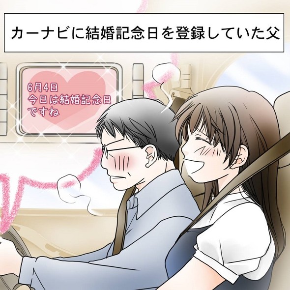 結婚記念日エピソードのイラスト