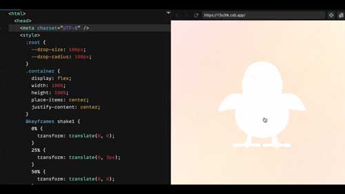 ひよこ 大爆発 CSS 絵文字 filter関数