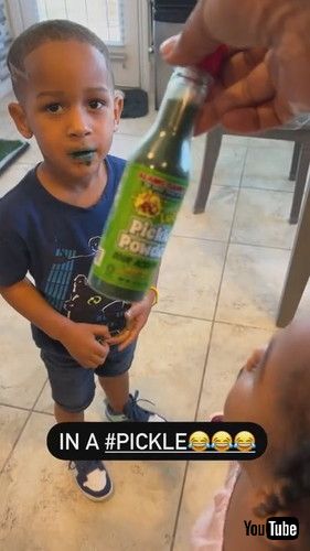 「Siblings Lie About Eating Pickles With Pickles All Over Their Hands and Mouth-1328612」