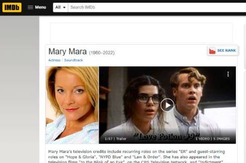 メアリー・マーラが溺死