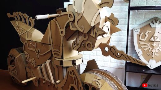 ゼルダの伝説 BoW ブレスオブザワイルド マスターバイク ダンボール