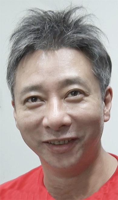 額を出すタイプのかつらを着用したいしだ壱成