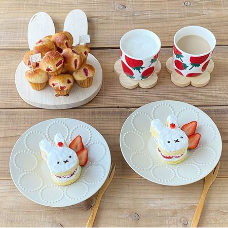 ミッフィーモチーフのメニューがすてき