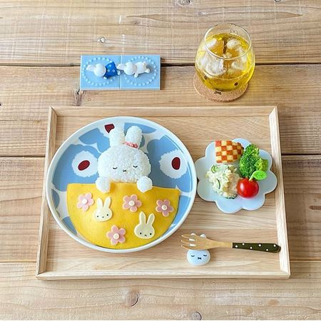 ミッフィーモチーフのメニューがすてき