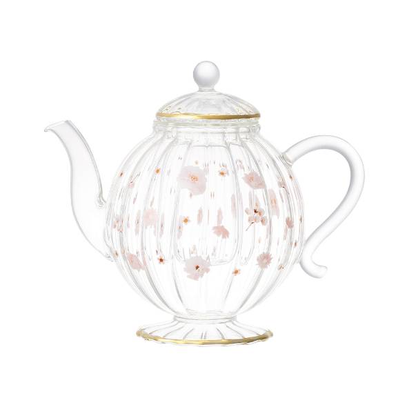 ガラスティーポット／ホワイト（3800円）