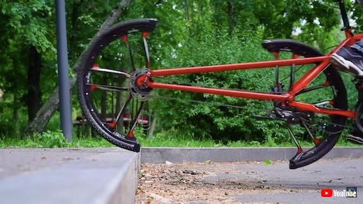 自転車 半分 タイヤ ホイール 後輪 2つ