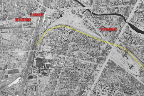 1947年7月蒲田エリアの航空写真