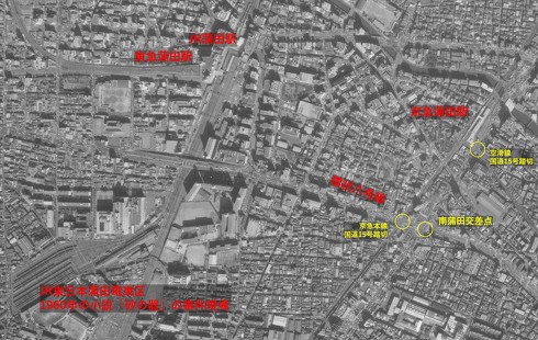 1988年2月蒲田エリアの航空写真