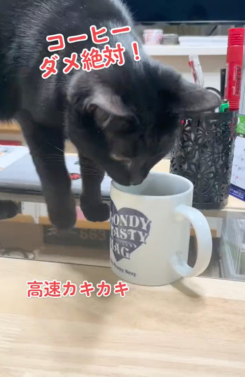 コーヒに高速カキカキ