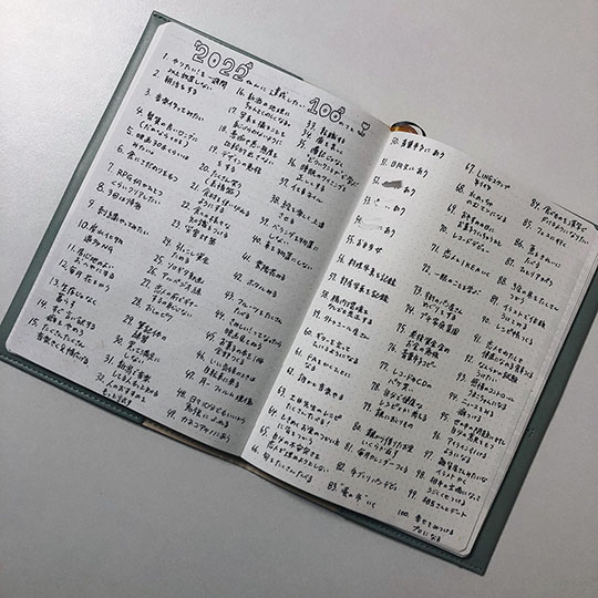 やりたいことリストがステキ