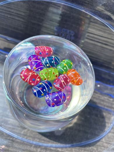 涼しげな水風船ヨーヨーのネイルチップがかわいい