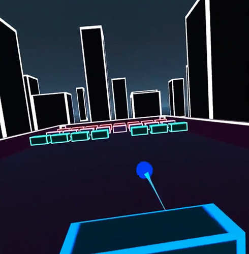 一人称視点でブロック崩しをするVRゲーム　ハードすぎてもはやスポーツ