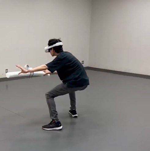 一人称視点でブロック崩しをするVRゲーム　ハードすぎてもはやスポーツ