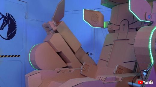 ユニコーンガンダム コクピット シート 再現 ダンボール