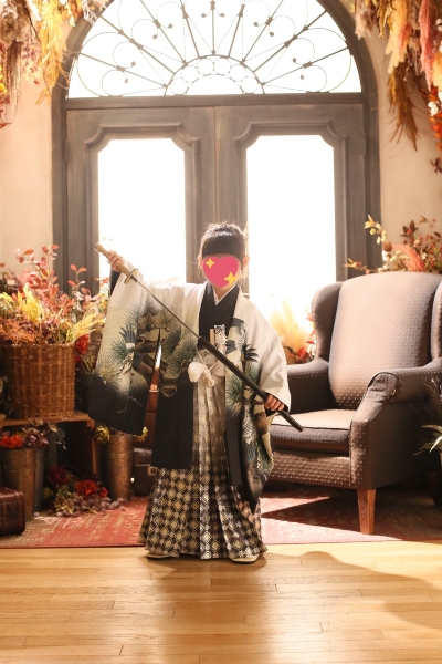 はかま姿で七五三