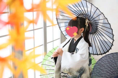 はかま姿で七五三