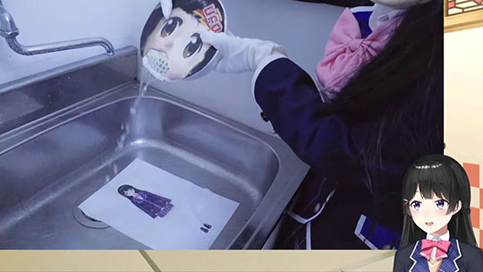 日清焼そばU.F.O.と月ノ美兎が謎コラボ