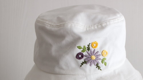 GUの帽子に刺しゅう