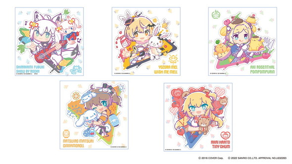 ホロライブサンリオコラボメインクリアステッカー