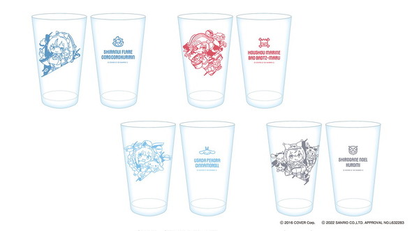 ホロライブサンリオコラボグラス