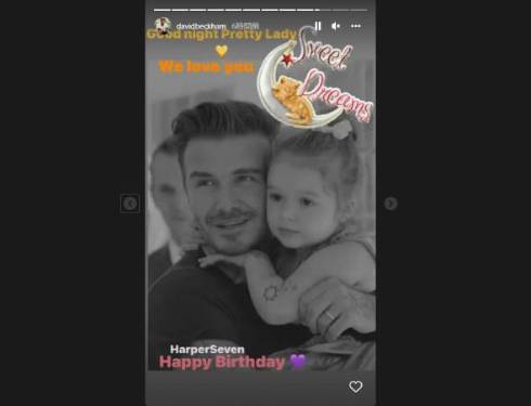 デビッド・ベッカムが娘ハーパー11歳の誕生日にお祝い投稿