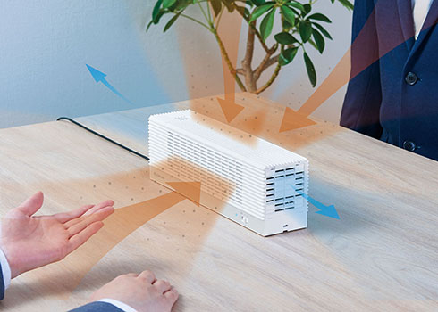 「飛沫キャッチャー」使用イメージ