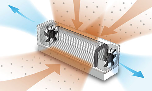 「飛沫キャッチャー」吸引のイメージ