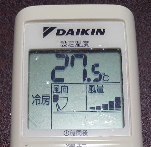 エアコンの設定温度