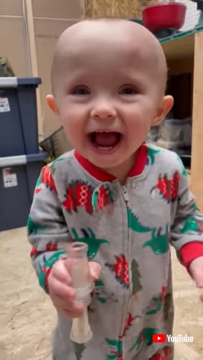 Baby is Amused by Duck Call || ViralHog