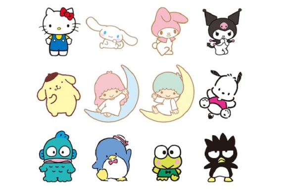 用意されているサンリオキャラクターズは32種類