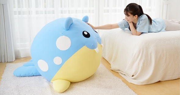 ポケモン「タマザラシ」が等身大ぬいぐるみになっちゃった