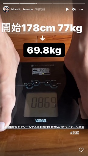 ダイエットの成果が出たつるの剛士