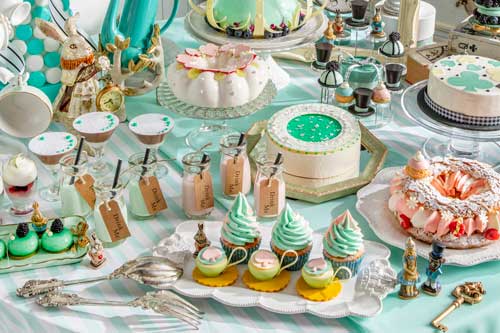 ヒルトン東京 夏 ランチ スイーツ ビュッフェ アリスのペパーミント気分なお茶会 不思議の国のアリス