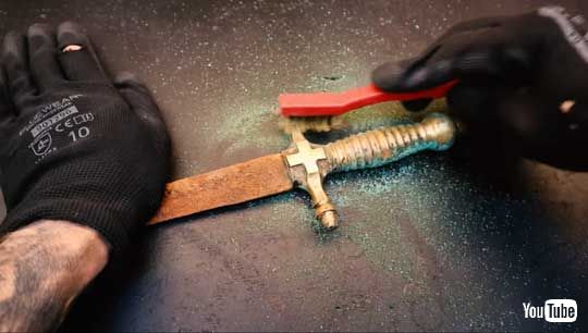 イタリア製 短剣 修復 第一次世界大戦 ピカピカ 磨く ダガー