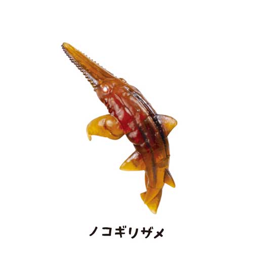 サメの抜け殻 マスコットフィギュア カプセルトイ クオリア サメ 羽化