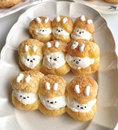 ミッフィー シュークリーム アレンジ