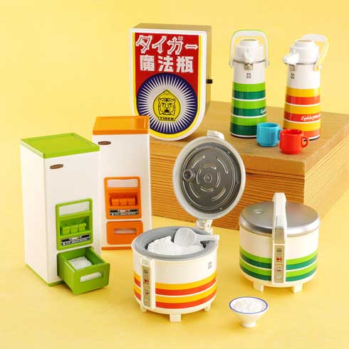 ノスタルジック タイガー 魔法瓶 ミニチュアコレクション 昭和家電 フィギュア カプセルトイ