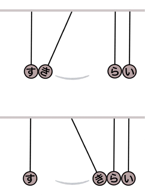 揺れる想いイラスト