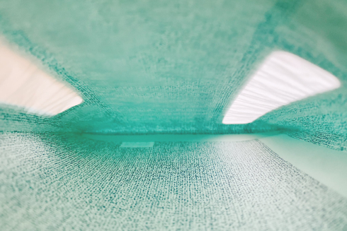 封筒の内側を撮る