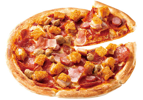 ファミチキピザ・ファイブミートピザ